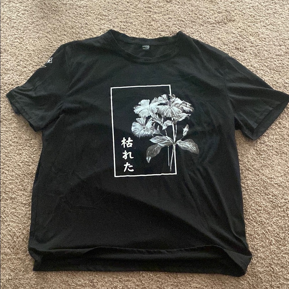 SHEIN Black Graphic Tee